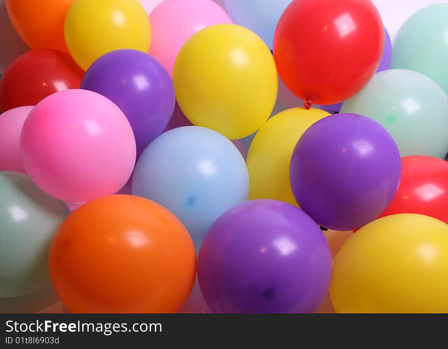 A bunch of colorful balloons that can be used as a background. A bunch of colorful balloons that can be used as a background