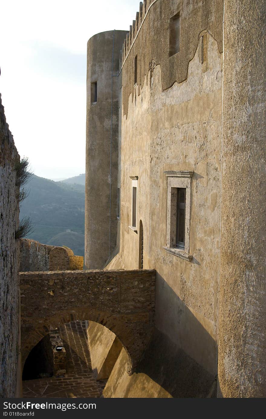 Inside castle in Italy, Santa Severina. Inside castle in Italy, Santa Severina