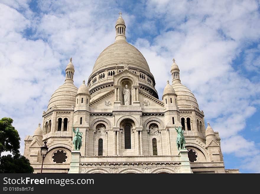 Front-view of Sacre-Coeur