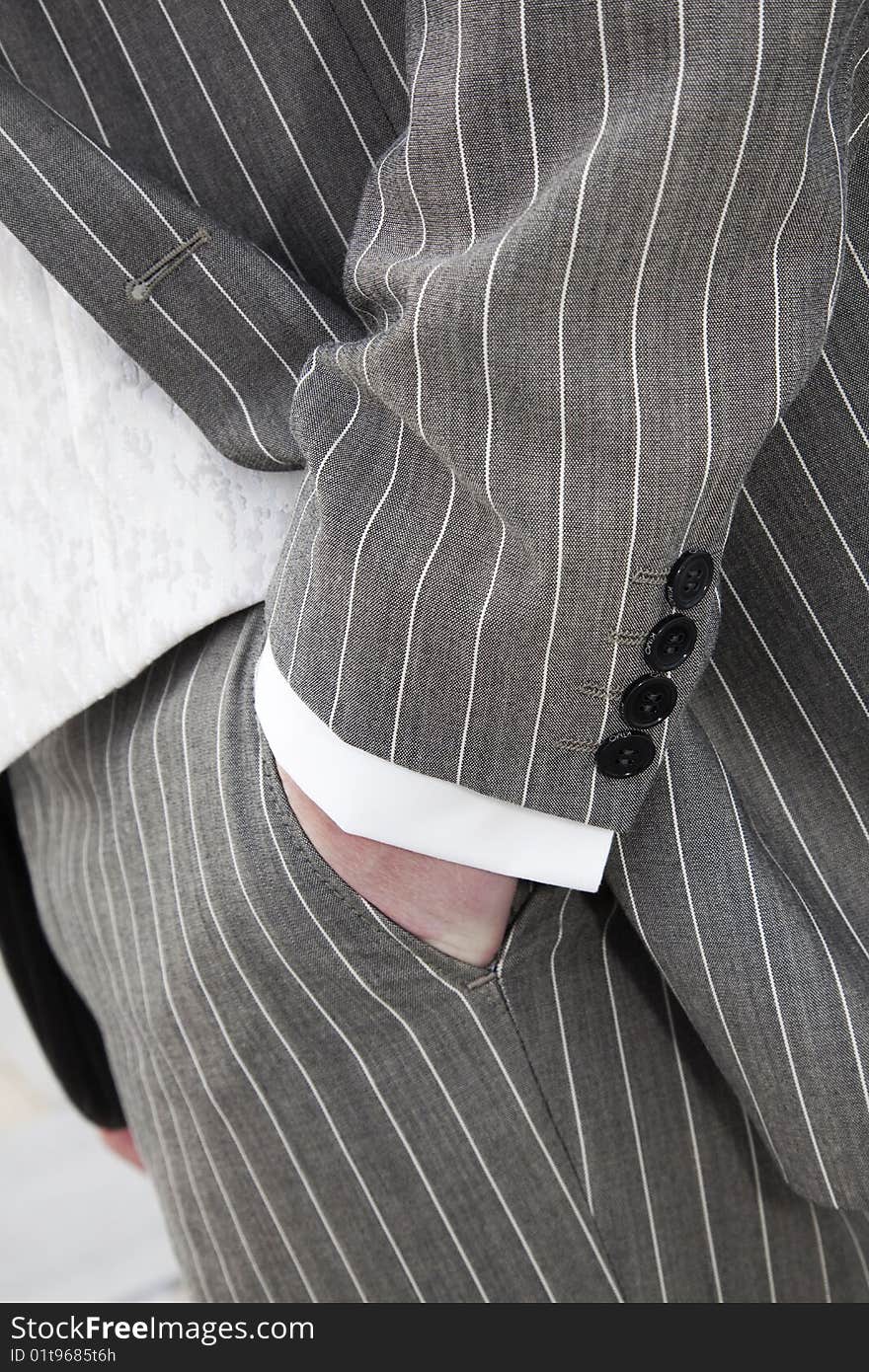 Close-up of trendy suit, modern fashion