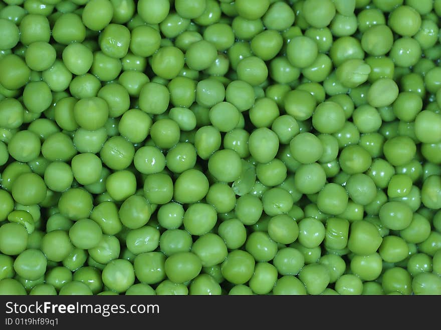 Green peas on white background. Green peas on white background