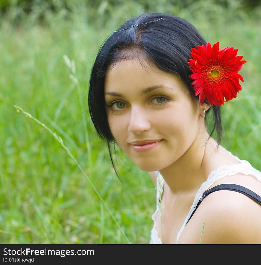 Portrait of beauty girl