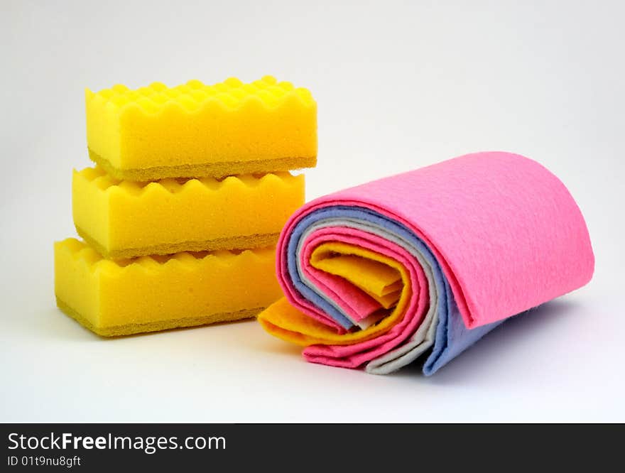 Soft textile items for hygienic cleaning. Soft textile items for hygienic cleaning