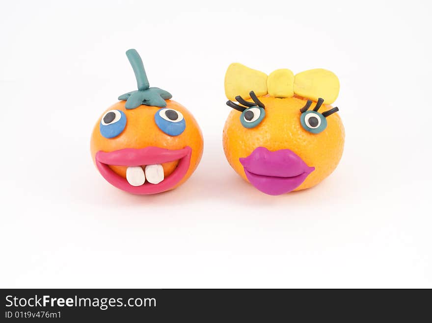 Funny Fruit Manikins.