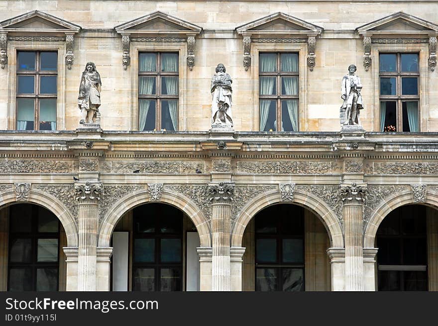 Paris And The Louvre Musueum Complex