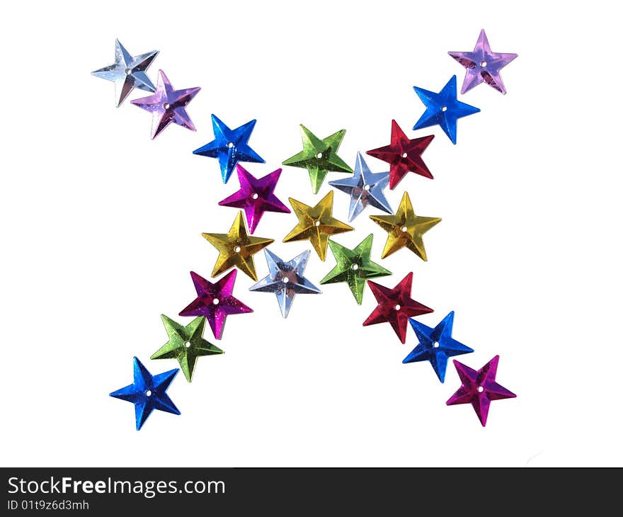 An abstract design made out of star spangles. An abstract design made out of star spangles.