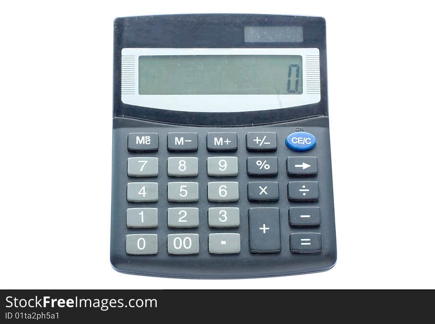 Calculator under the white background