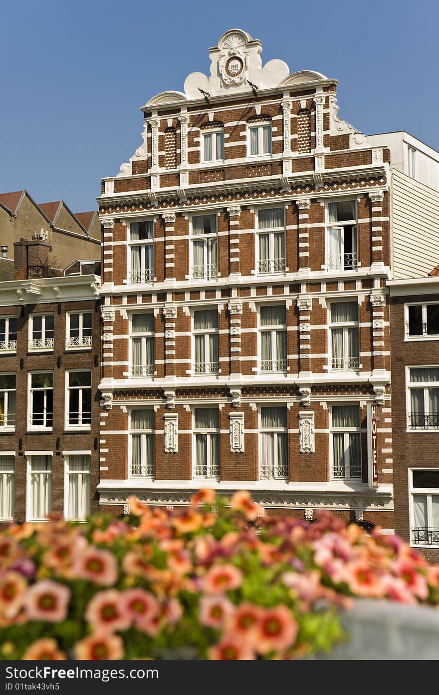 Typical Dutch Houses in Amsterdam