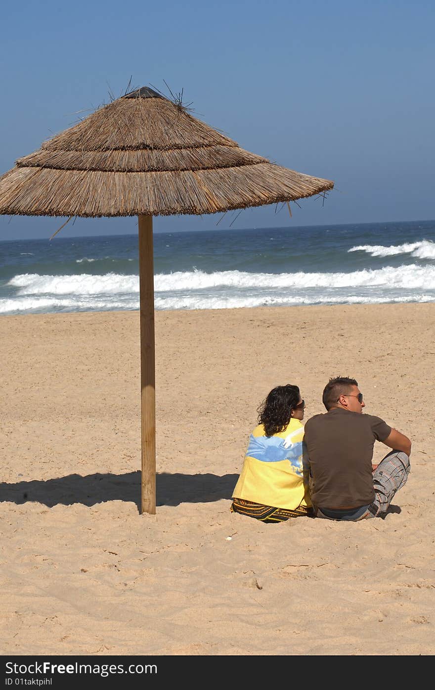 Lovely Couple On The Beach