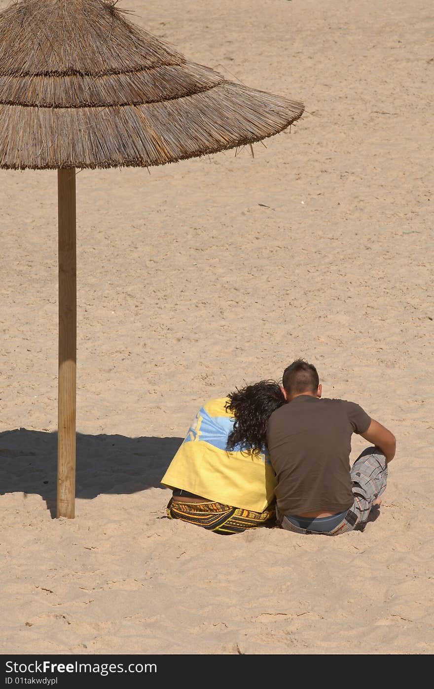 Lovely Couple On The Beach