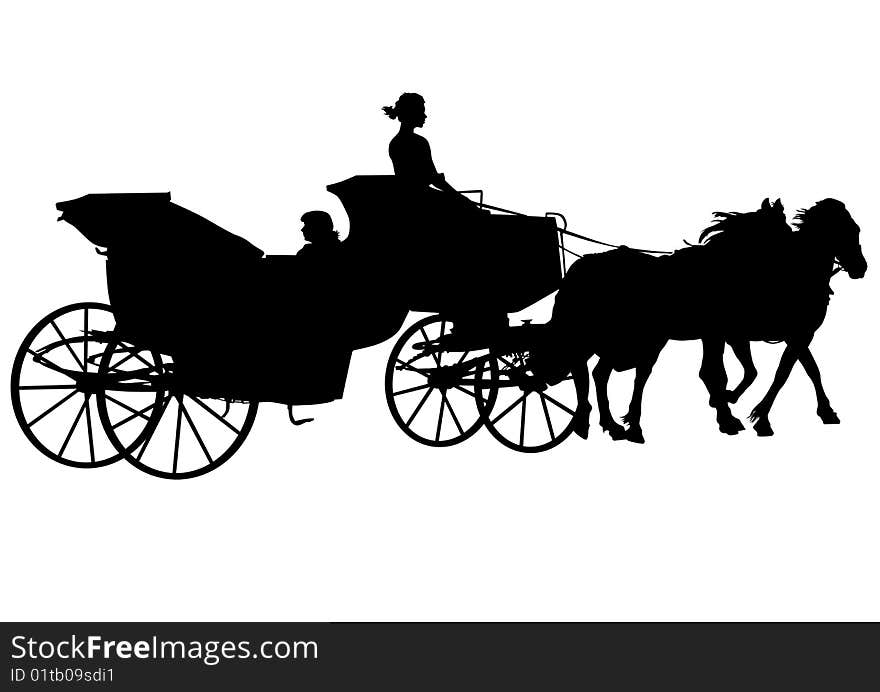 Carriage And Horses