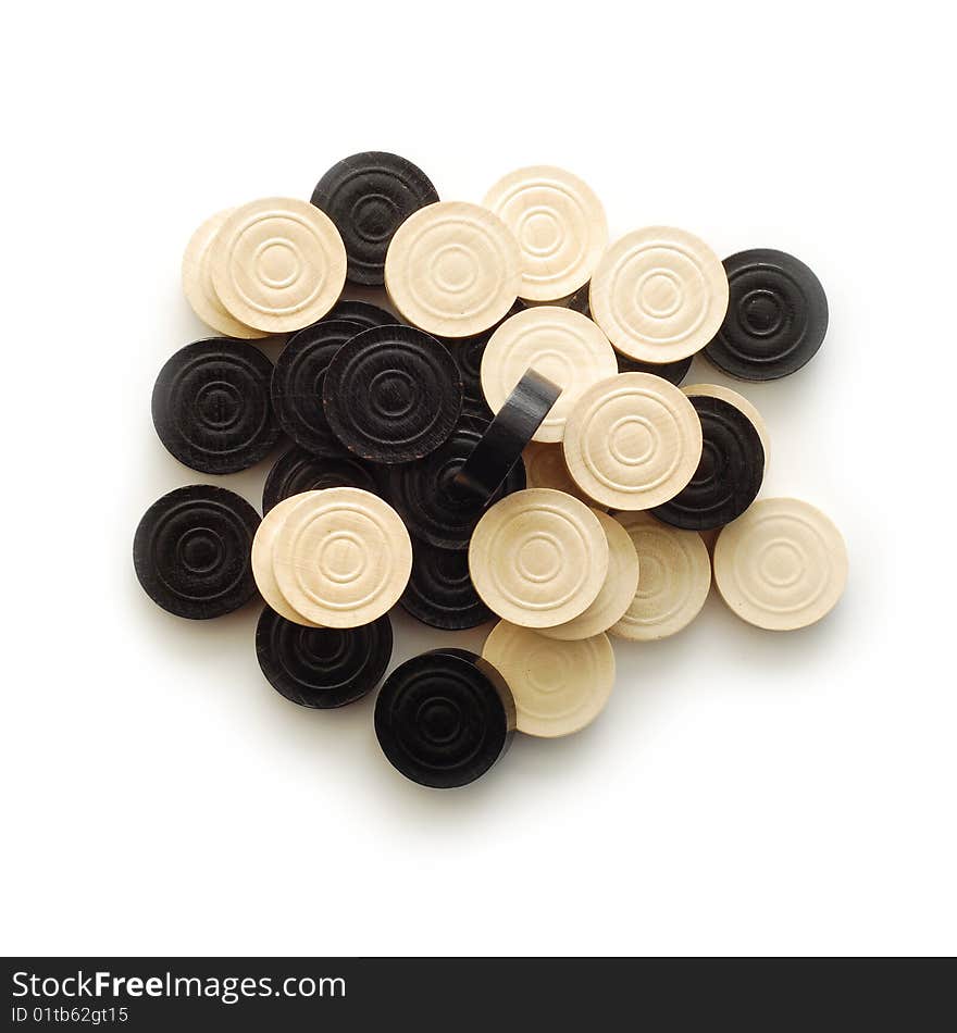 Backgammon game pieces