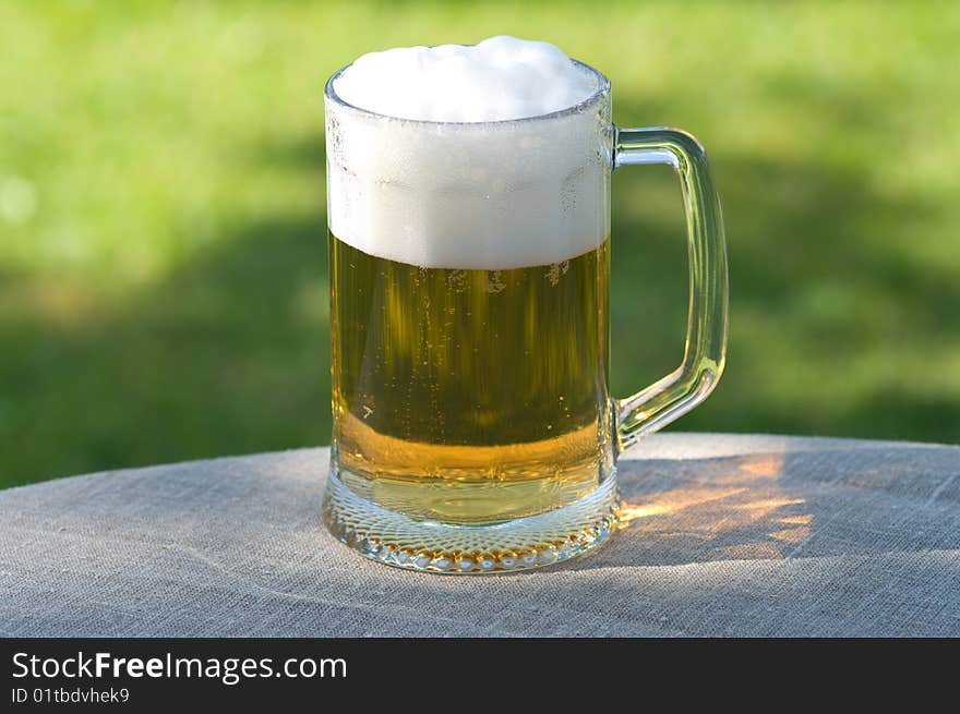 Beer mug.