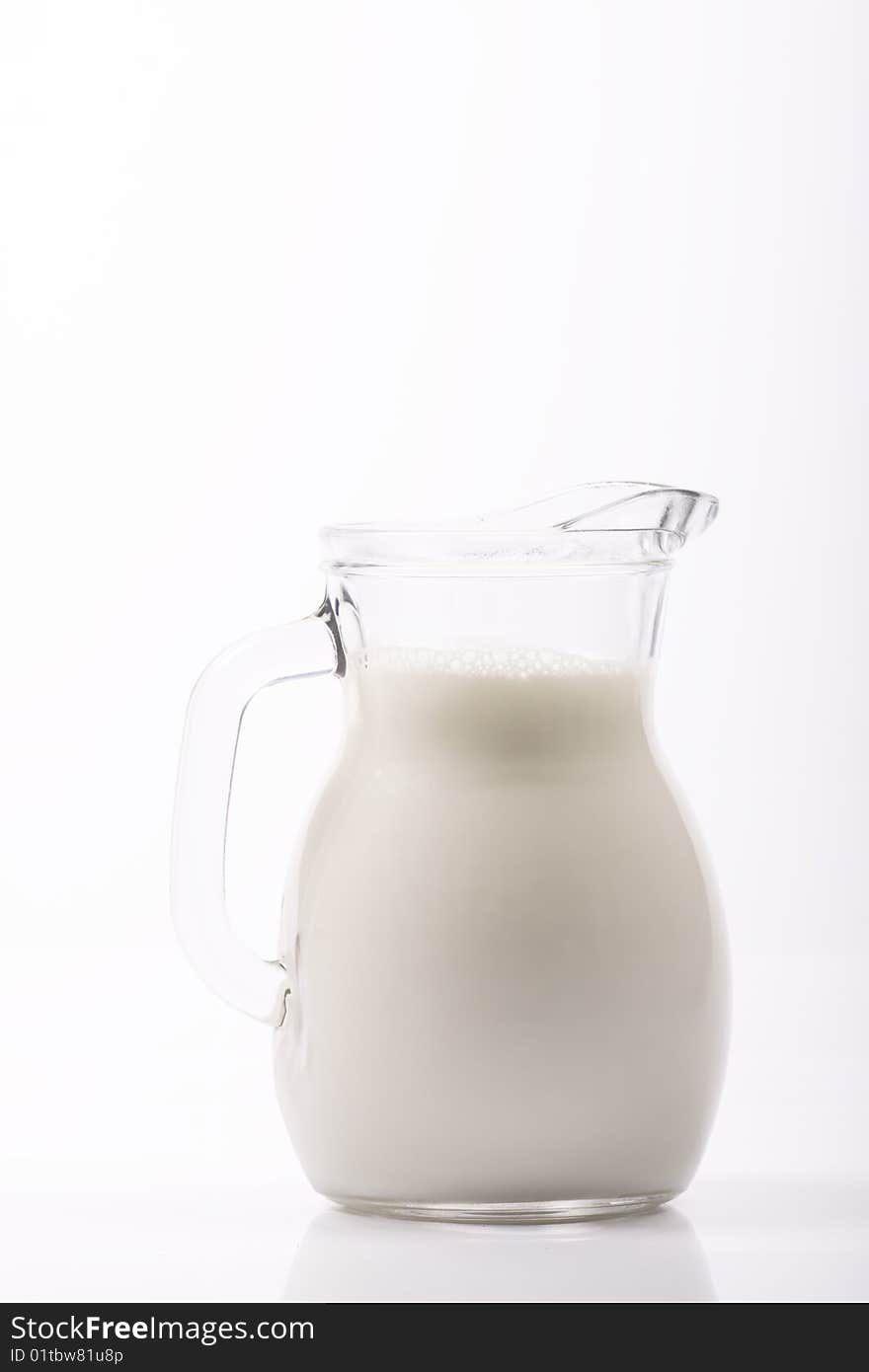 Fresh Milk. studio shot on the white background