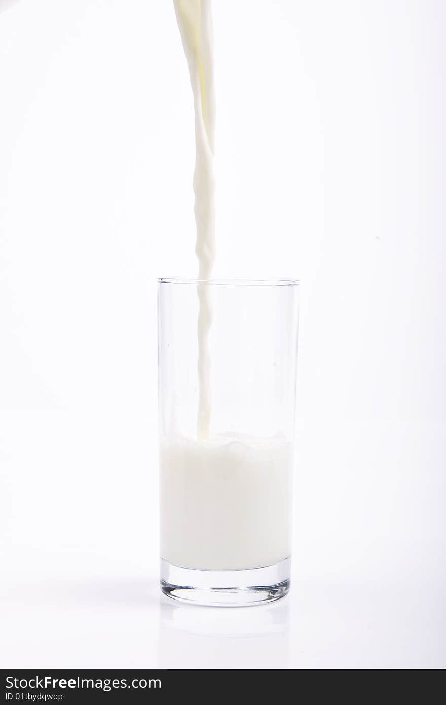 Fresh Milk. studio shot on the white background