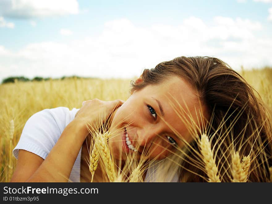 Young Beautiful Girl In The Hat