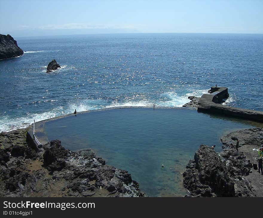 A little bay in teneriffa. A little bay in teneriffa