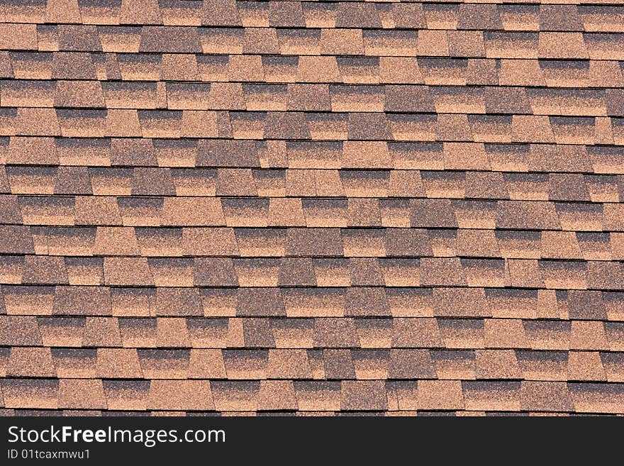 Abstract image of brown shingles