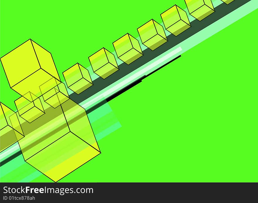 Cubes Background Vector