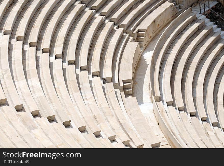 Odeon of herodes atticus has the oldest stone stand in the wrold. Odeon of herodes atticus has the oldest stone stand in the wrold