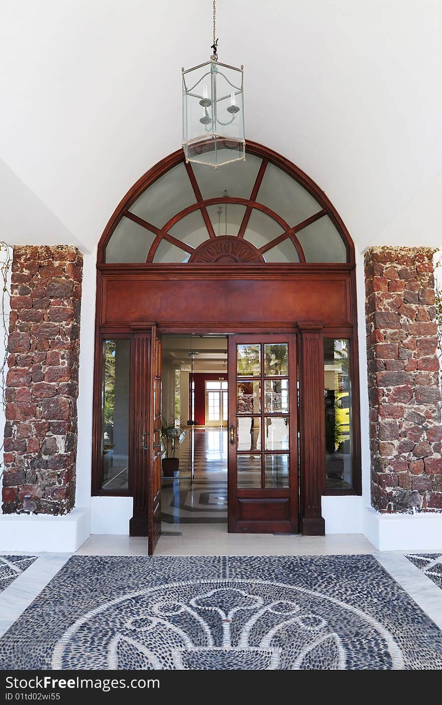 A classic arch gate of luxury hotel