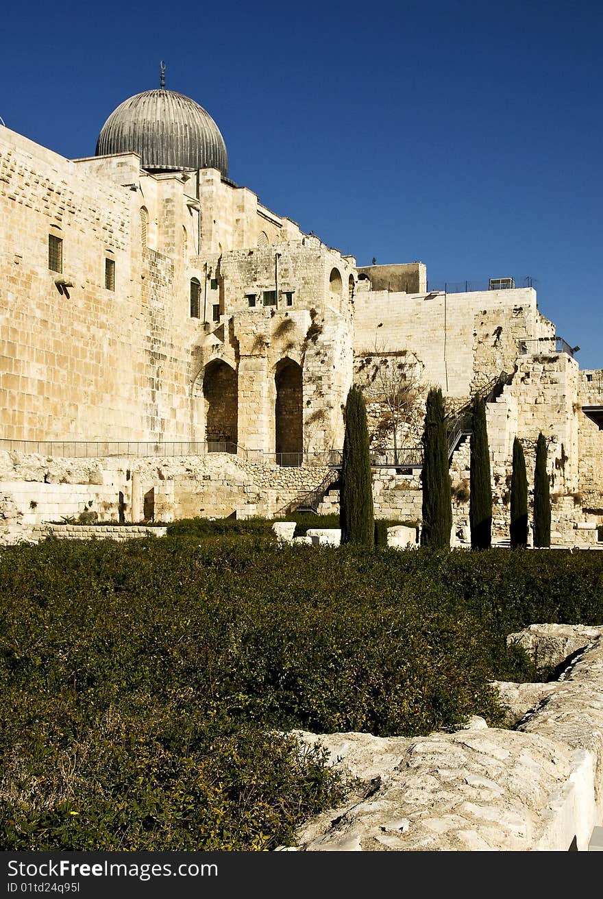 Al aqusa mosque in Jerusalem. Al aqusa mosque in Jerusalem