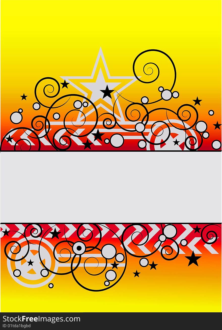 Yellow Red Vector Background for design