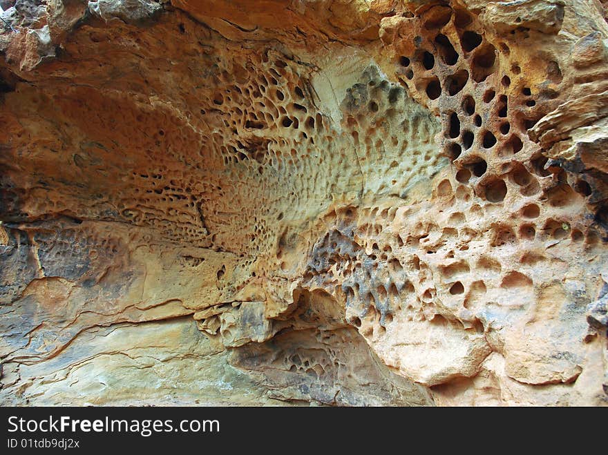 Erosion in desert