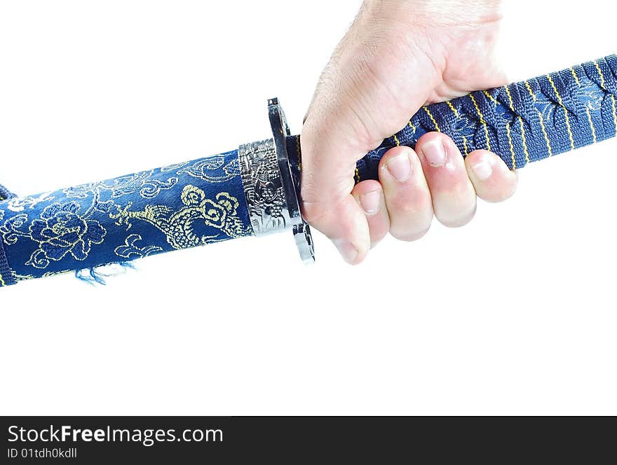 A sharp samurai katana sword. A sharp samurai katana sword