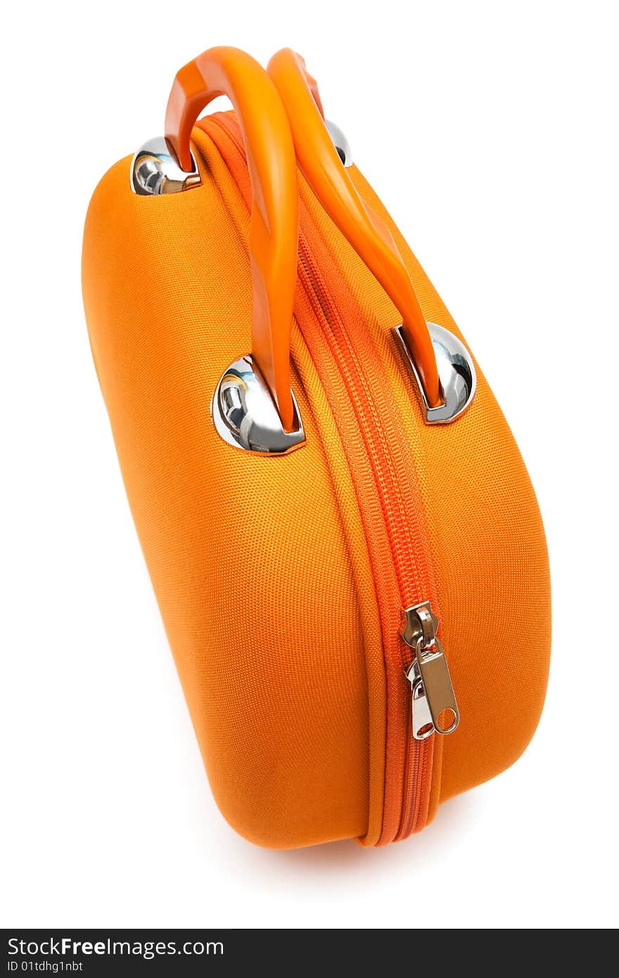 Orange large handbag