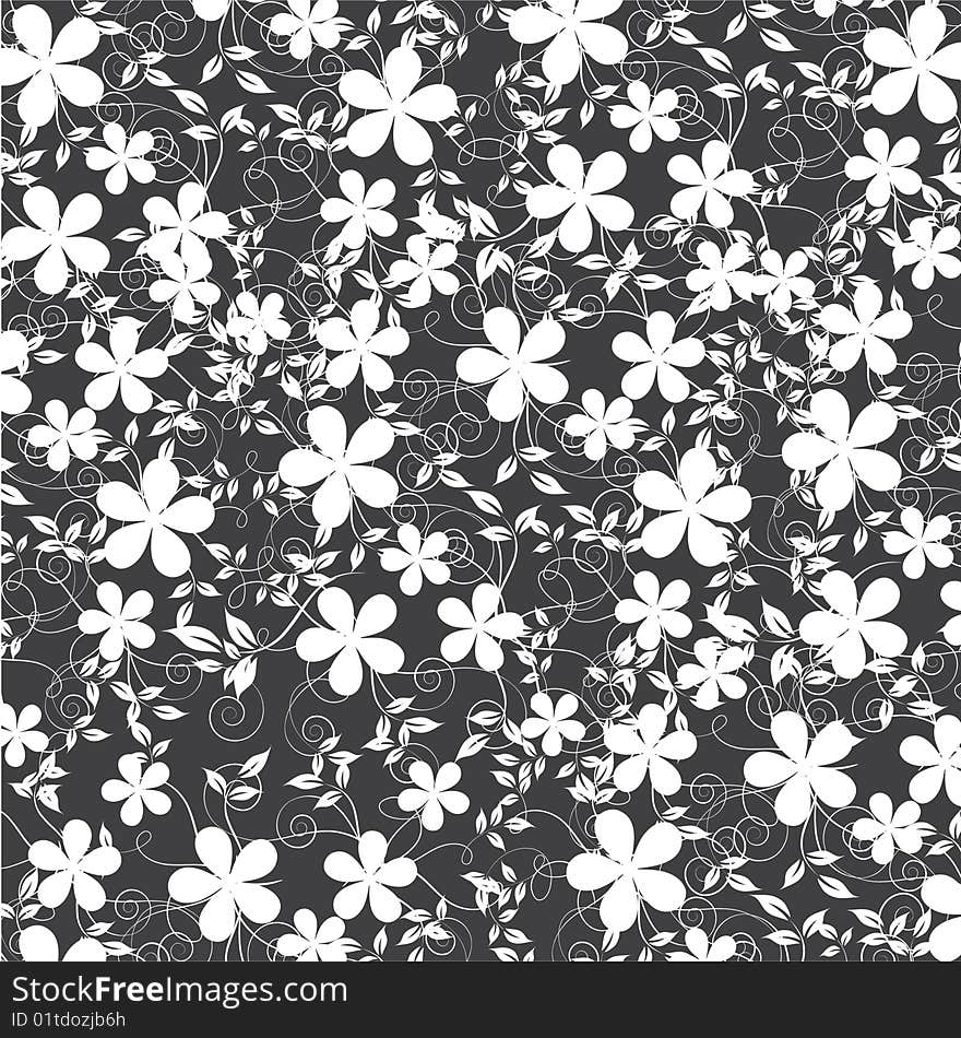 Abstract flowers background