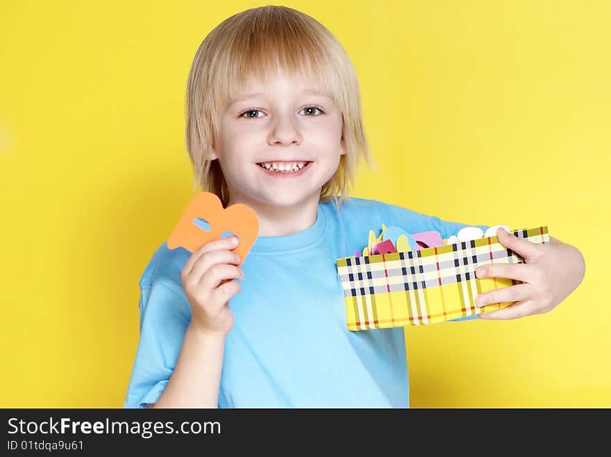 The Small Schoolboy With Letters