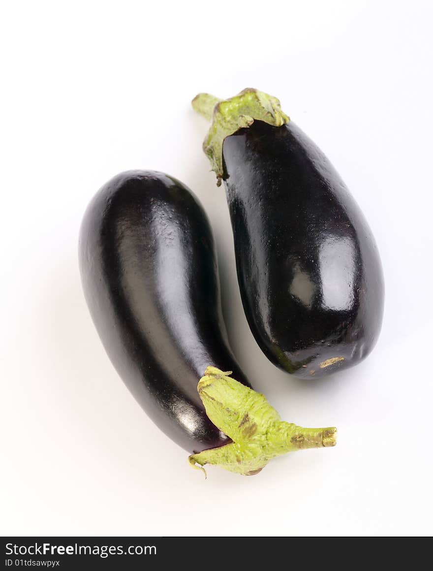 Aubergines with shadows.