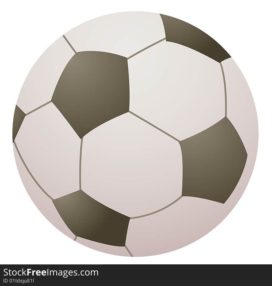 Football isolated over white background