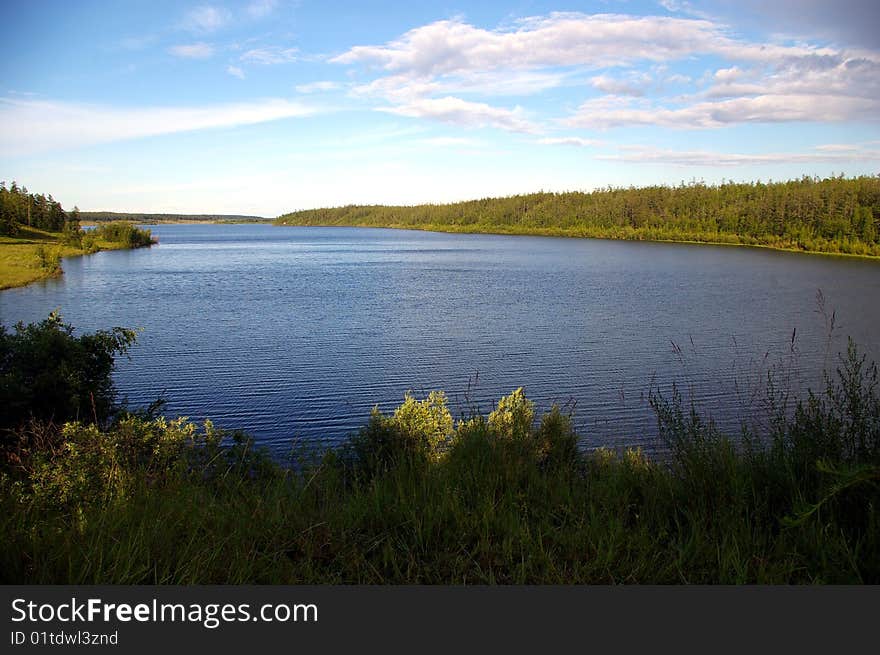 Lake Oner, Russia, Yakutia, Ust-Aldan, Jule 2009