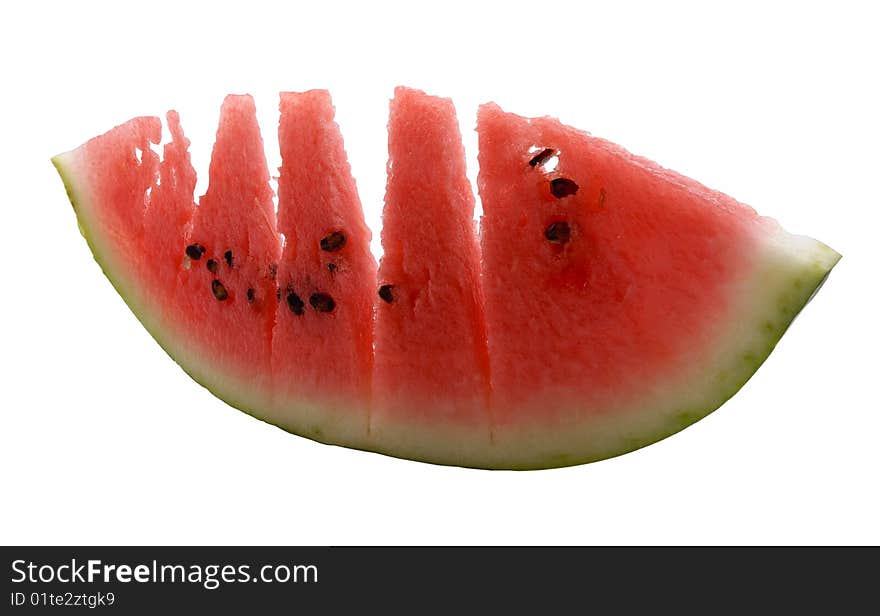 Slice watermelon chopped into pieces