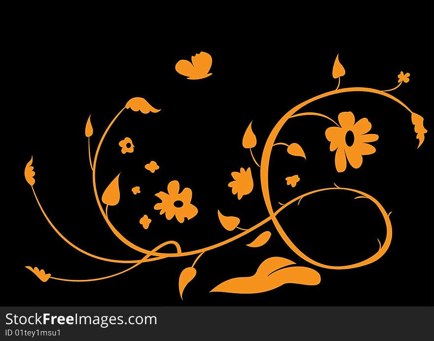 Vector illustration of funky abstract beautiful flower. Vector illustration of funky abstract beautiful flower.