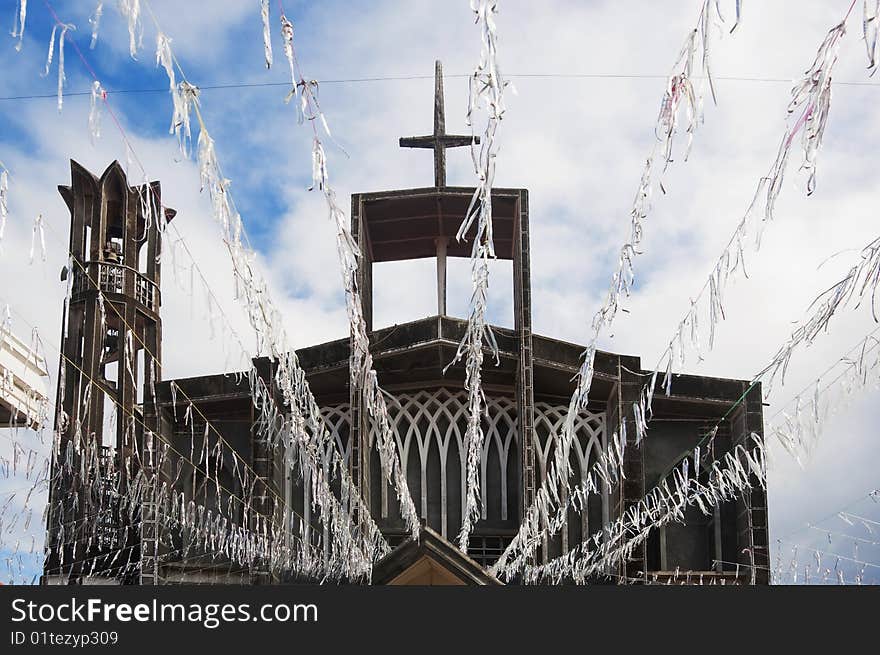 Church in a Southern province in the Philippines