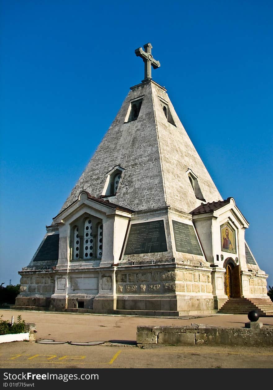 Pyramid cathedral in Sevastopol, Ukraine