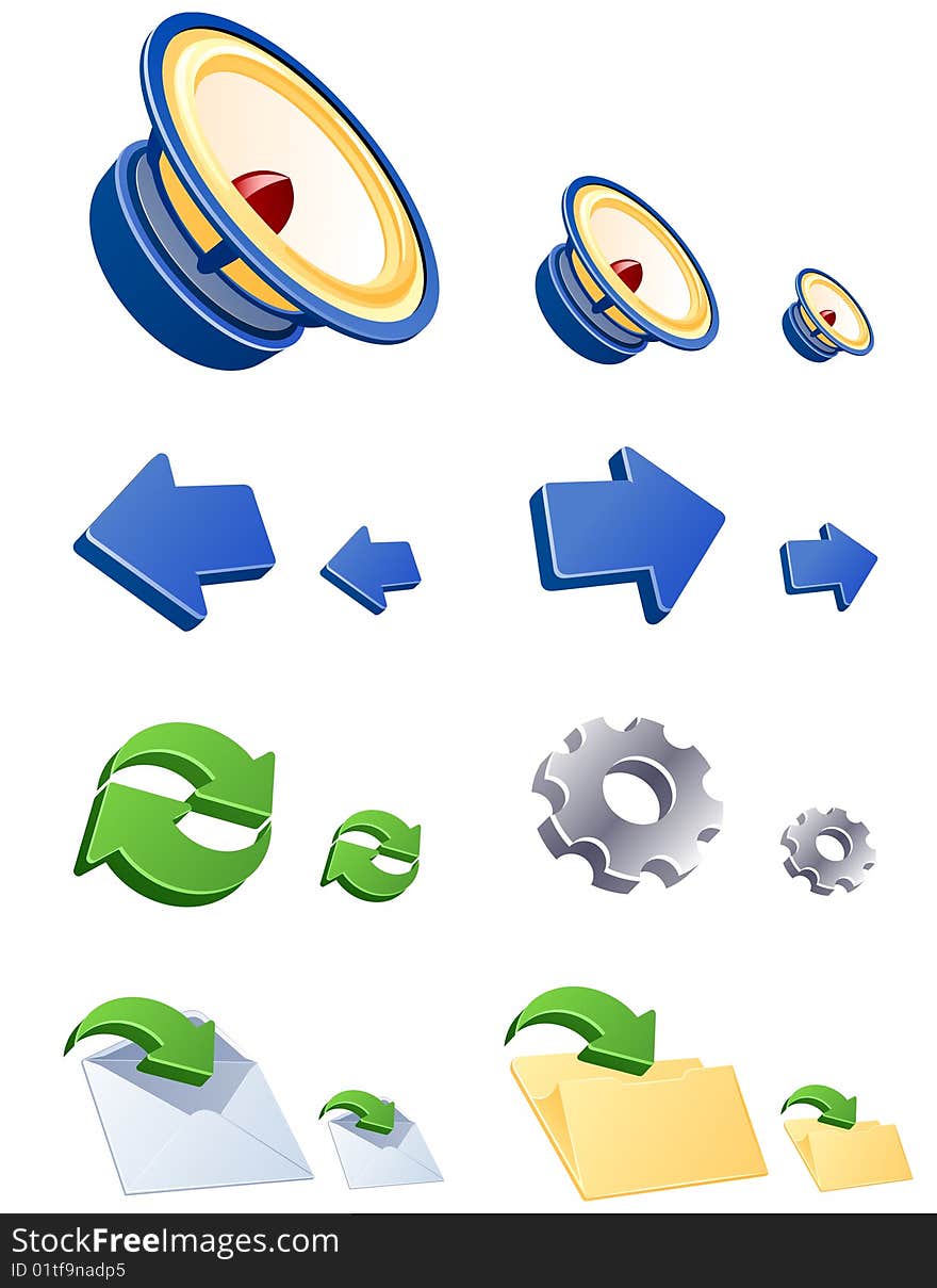 Vector WEB Icons. Set 3.