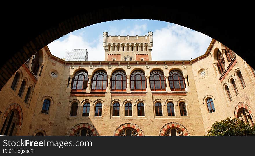 Neo-Byzantine Building Seen Through The Archway