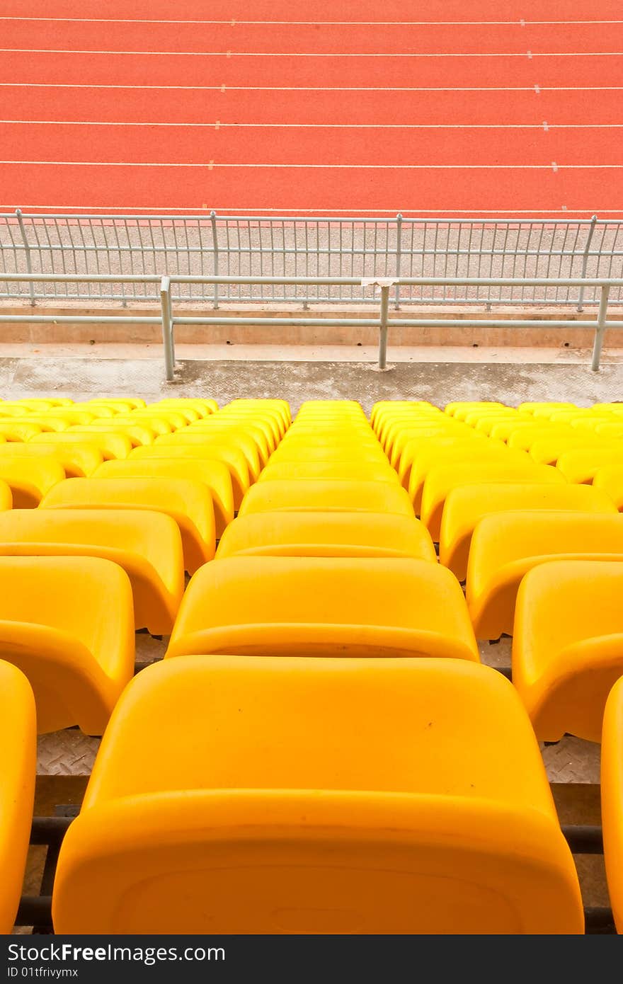 Colorful Seats In Stadium