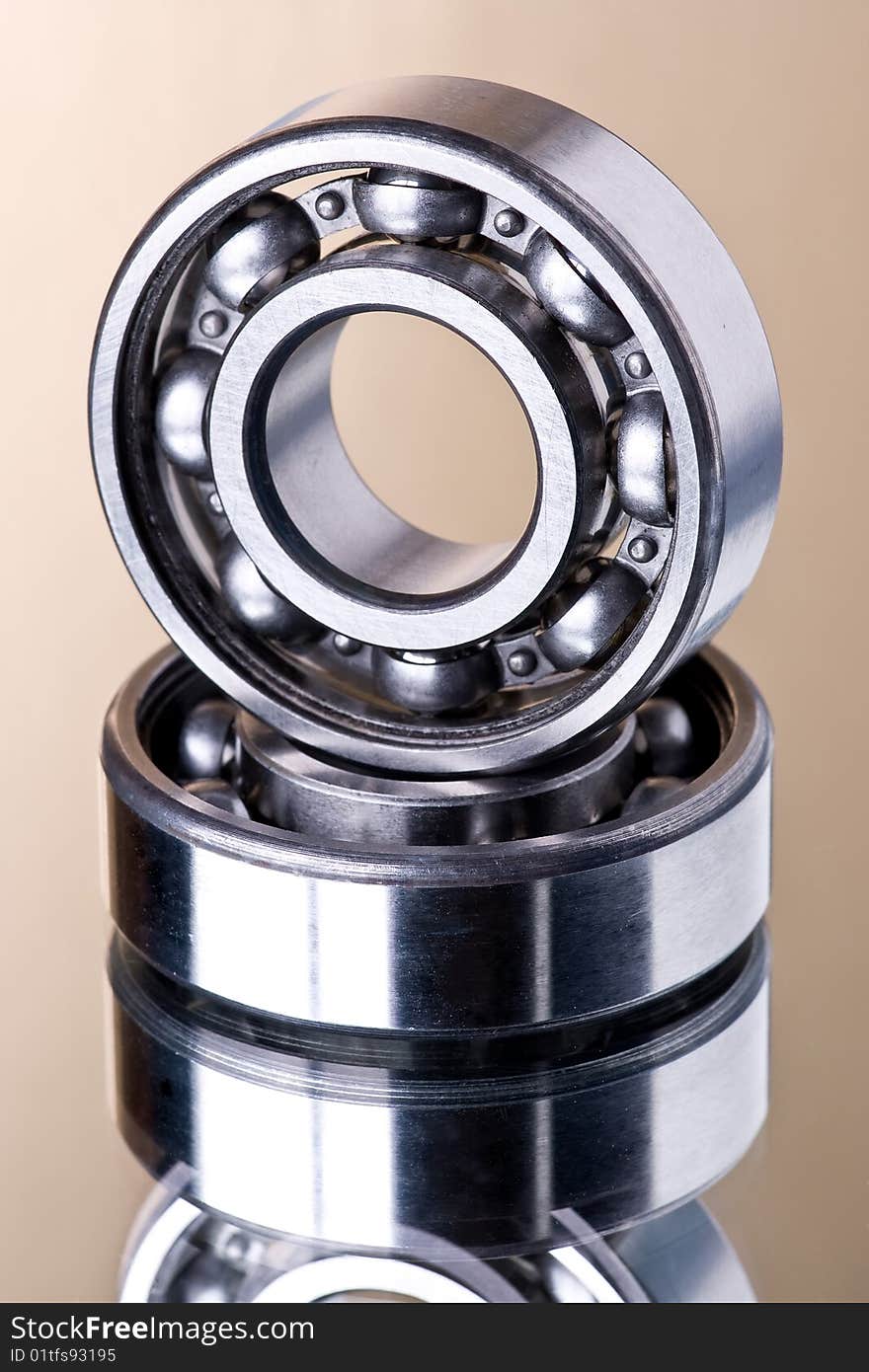 The steel bearing, it is photographed by close up