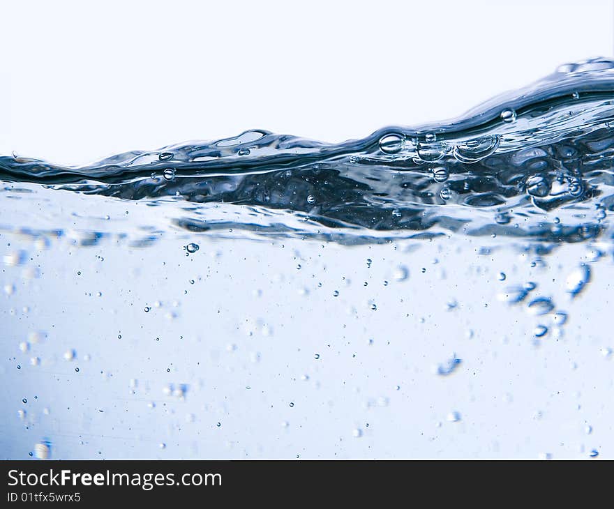 Close-up of water in motion. Close-up of water in motion