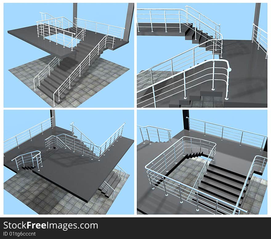 3d Model Stairway