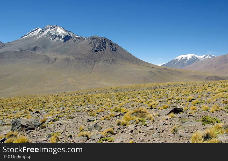 Volcano in Cordon de Puntas Negras - the Andes Mountains, Chile. Volcano in Cordon de Puntas Negras - the Andes Mountains, Chile