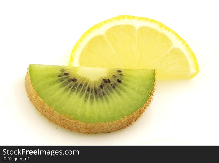 Lemon and kiwi