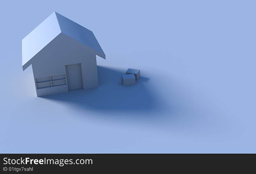 Little House with soft shadow