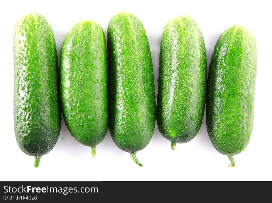 Green cucumbers