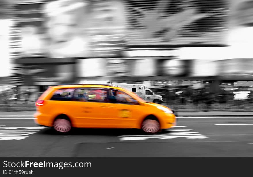 Taxi at times square